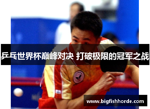 乒乓世界杯巅峰对决 打破极限的冠军之战